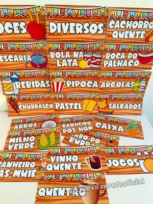 Plaquinhas Sinalizadoras para Festa Junina - foto 14 de 17