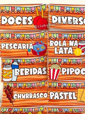 Plaquinhas Sinalizadoras para Festa Junina - foto 10 de 17