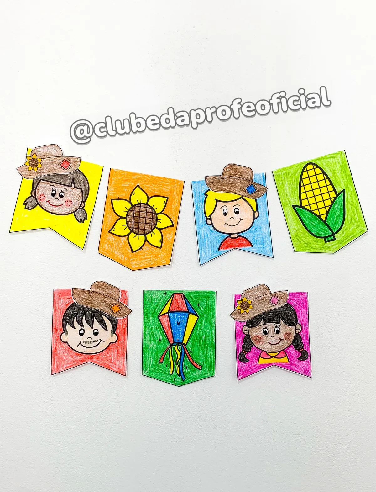Bandeirinhas para Colorir: Festa Junina - foto 1 de 16