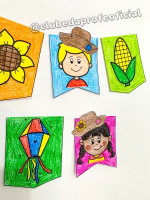 Bandeirinhas para Colorir: Festa Junina - foto 9 de 16
