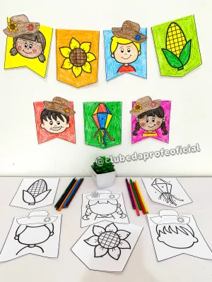 Bandeirinhas para Colorir: Festa Junina - foto 15 de 16