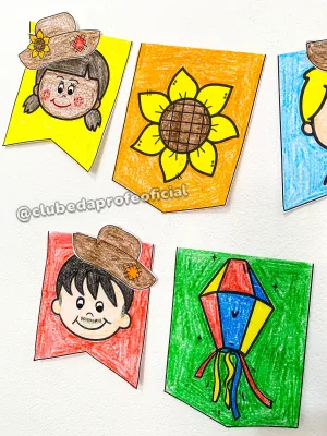 Bandeirinhas para Colorir: Festa Junina - foto 10 de 16