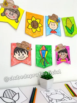 Bandeirinhas para Colorir: Festa Junina - foto 12 de 16