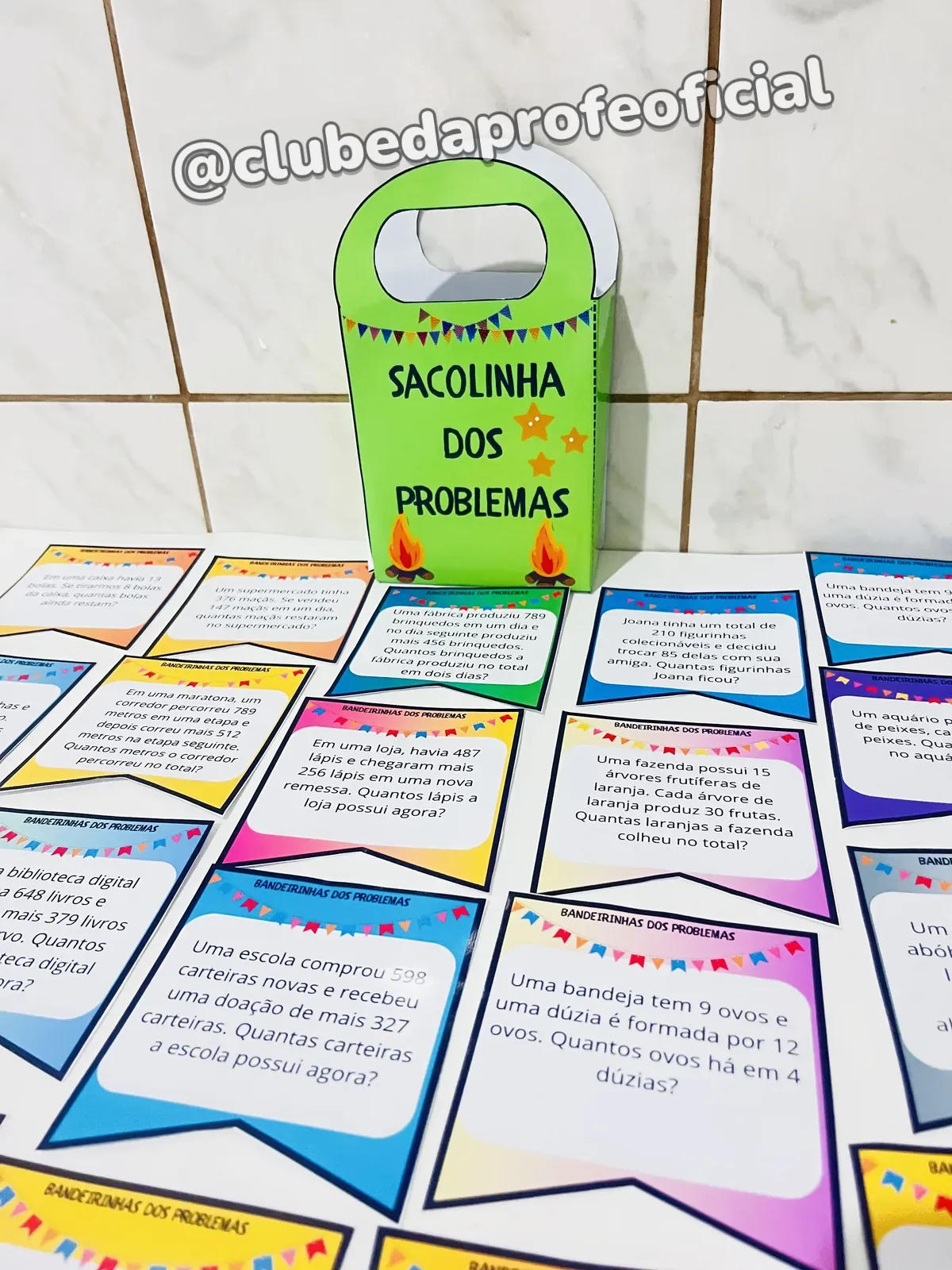 Bandeirinhas dos Problemas: 3º Ano - foto 1 de 6