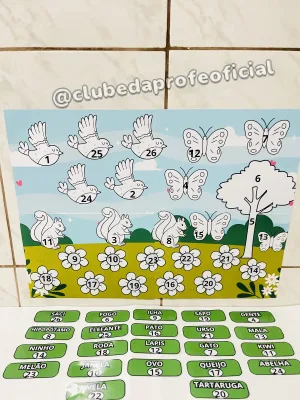 Jardim da Leitura: Painel Coletivo Numerado