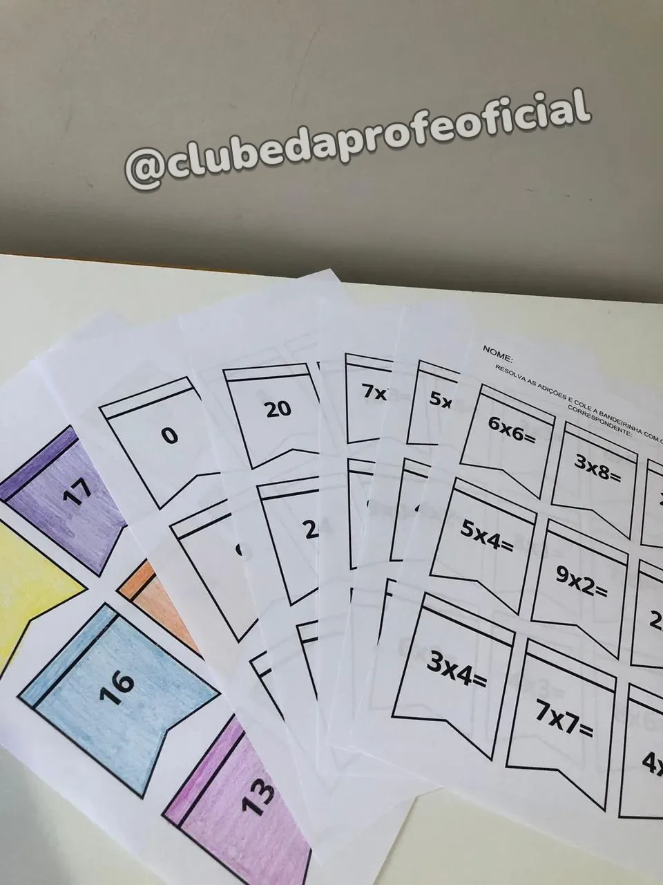 Bandeirinhas da Multiplicação - foto 1 de 4