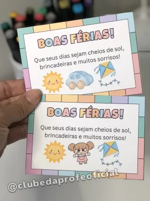 Cartão de Boas Férias