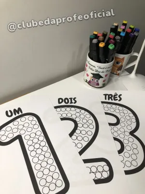Pintura Sensorial dos Números - foto 1 de 6