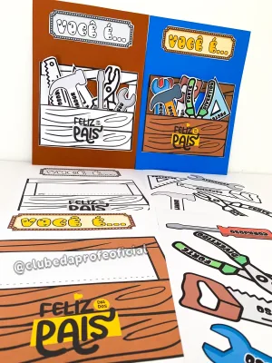 Cartão Interativo Dia dos Pais: Tema Ferramentas - foto 3 de 12