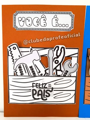 Cartão Interativo Dia dos Pais: Tema Ferramentas - foto 8 de 12