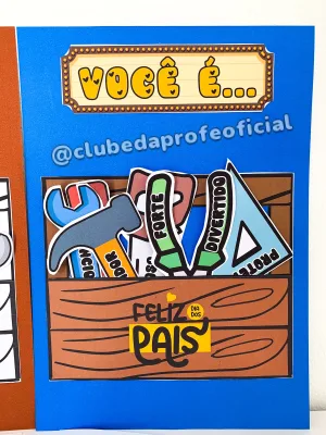 Cartão Interativo Dia dos Pais: Tema Ferramentas - foto 9 de 12