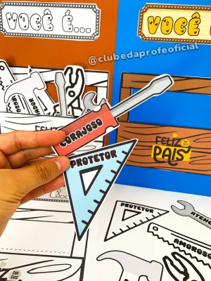 Cartão Interativo Dia dos Pais: Tema Ferramentas - foto 12 de 12