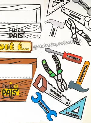Cartão Interativo Dia dos Pais: Tema Ferramentas - foto 7 de 12