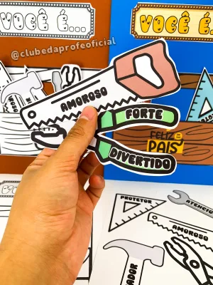 Cartão Interativo Dia dos Pais: Tema Ferramentas - foto 11 de 12