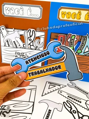 Cartão Interativo Dia dos Pais: Tema Ferramentas - foto 10 de 12