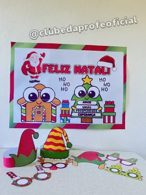 Painel de Natal com Óculos e Gorros - foto 5 de 7