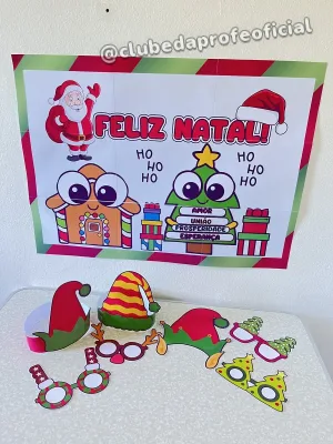 Painel de Natal com Óculos e Gorros - foto 7 de 7