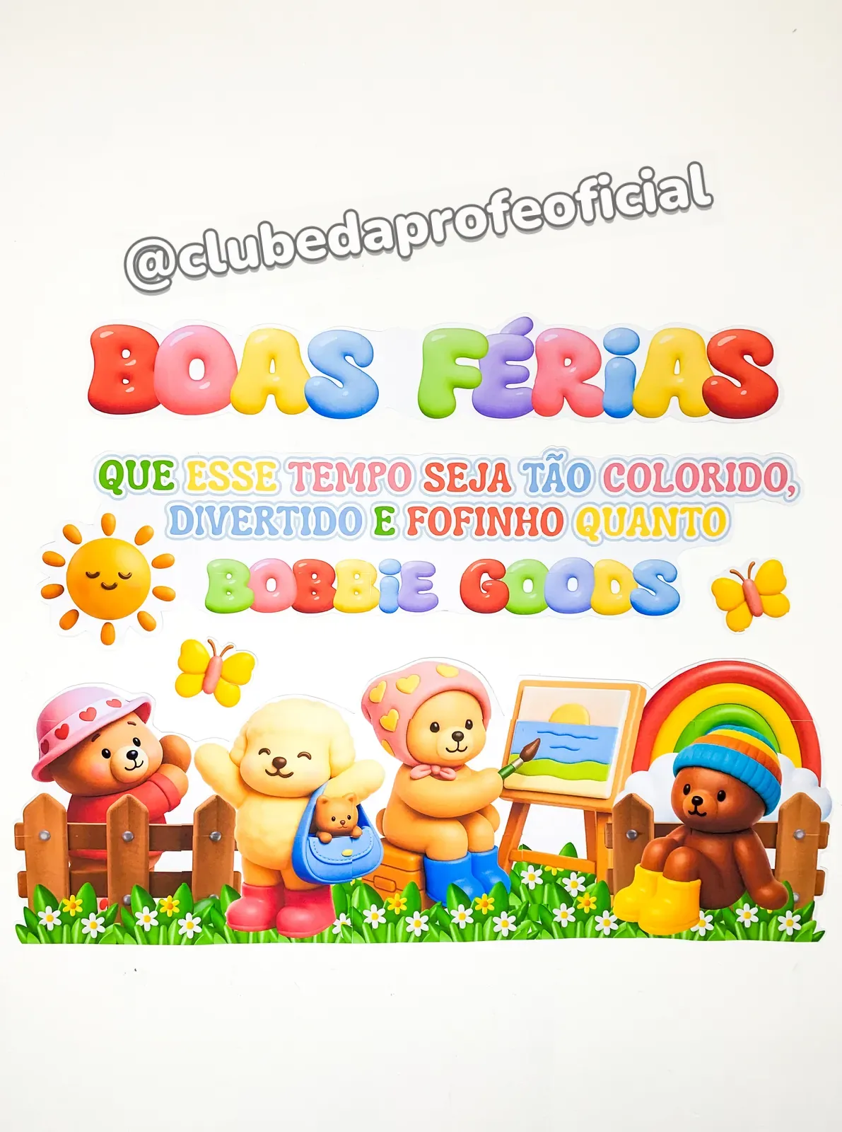 Painel Boas Férias Bobbie Goods - foto 1 de 18