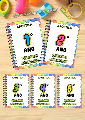 Apostila de Problemas Matemáticos do 1º ao 5º Ano