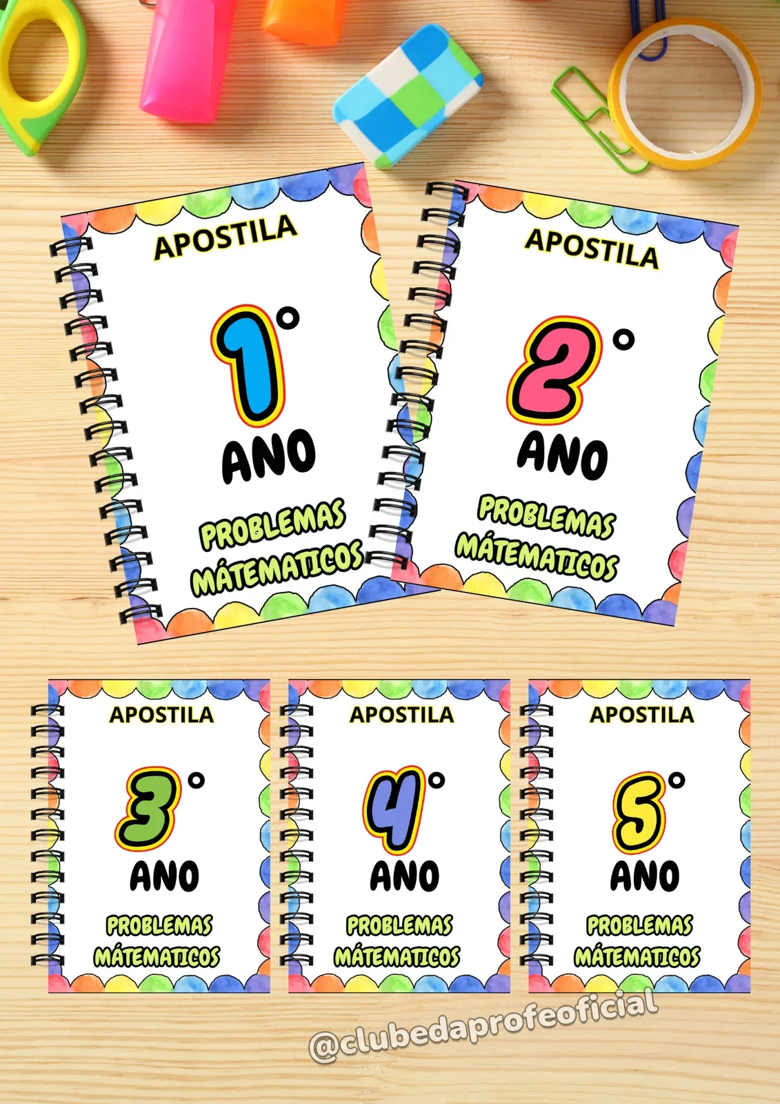 Apostila de Problemas Matemáticos do 1º ao 5º Ano - foto 1 de 4