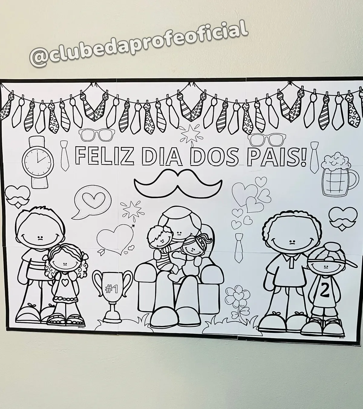 Painel Colaborativo Dia dos Pais - foto 1 de 4