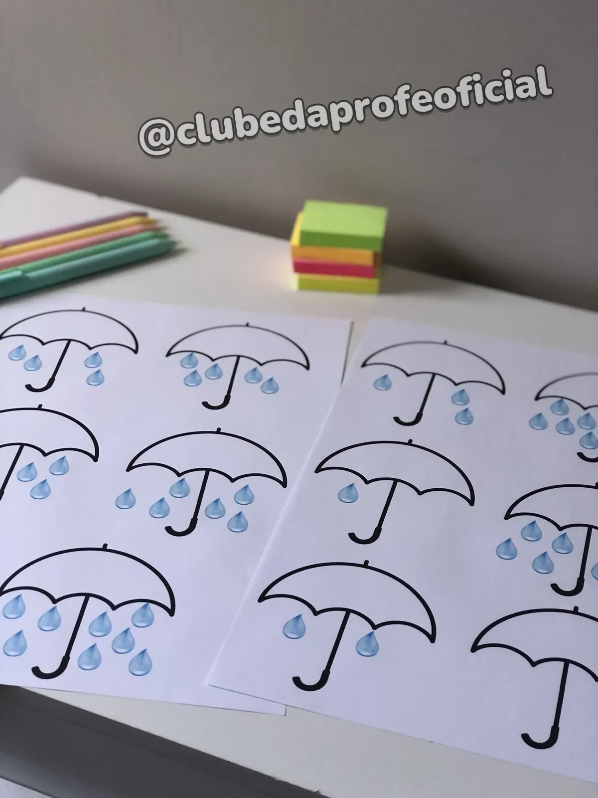 Números e Quantidades: Guarda-Chuva - foto 1 de 7