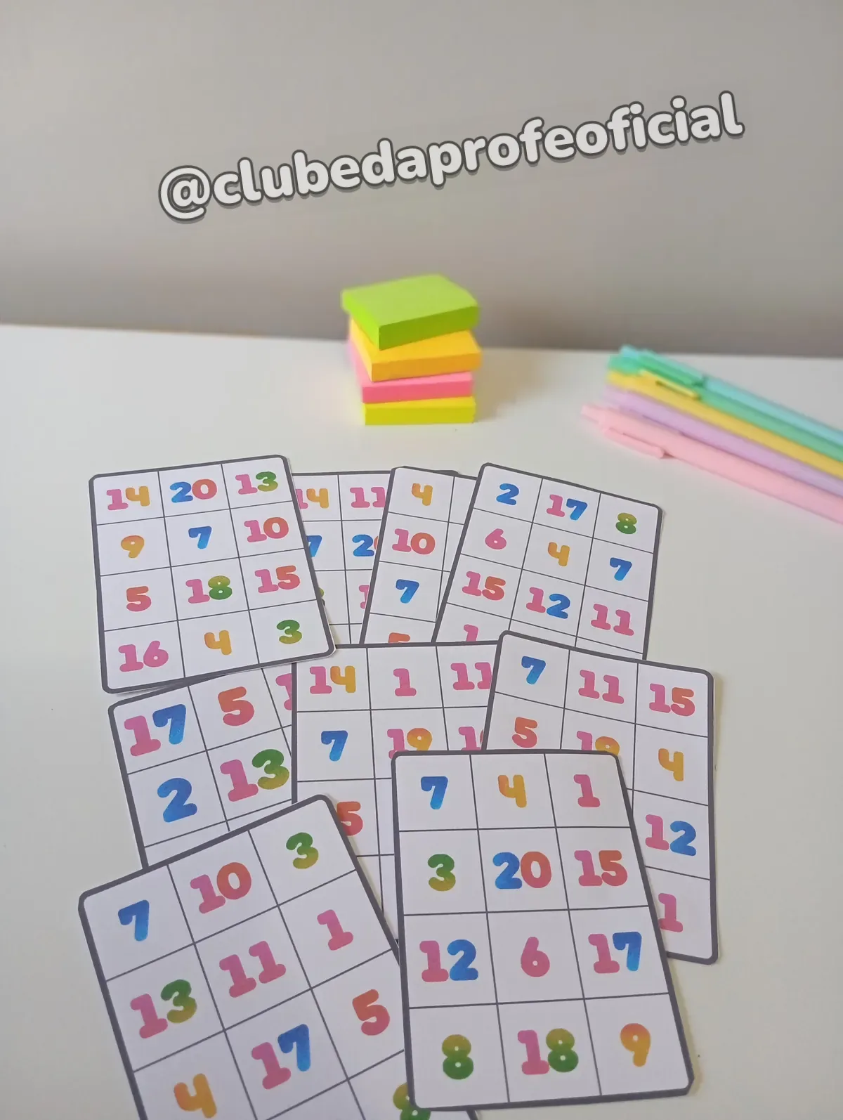 Bingo dos Números de 1 a 20 - foto 1 de 10
