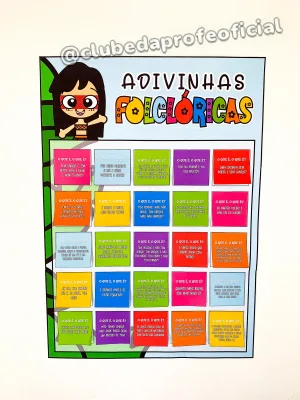 Cartaz Interativo de Adivinhas Folclóricas