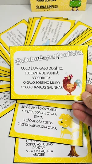 Pequenos Textos para Leitura: Sílabas Simples - foto 3 de 8