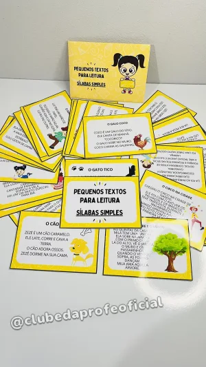 Pequenos Textos para Leitura: Sílabas Simples - foto 7 de 8