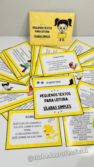Pequenos Textos para Leitura: Sílabas Simples - foto 8 de 8