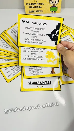 Pequenos Textos para Leitura: Sílabas Simples - foto 2 de 8