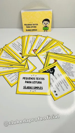 Pequenos Textos para Leitura: Sílabas Simples