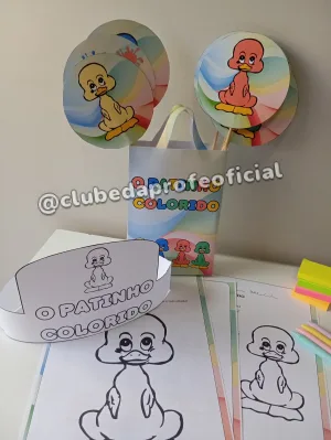 Sacola Musical O Patinho Colorido - foto 3 de 12
