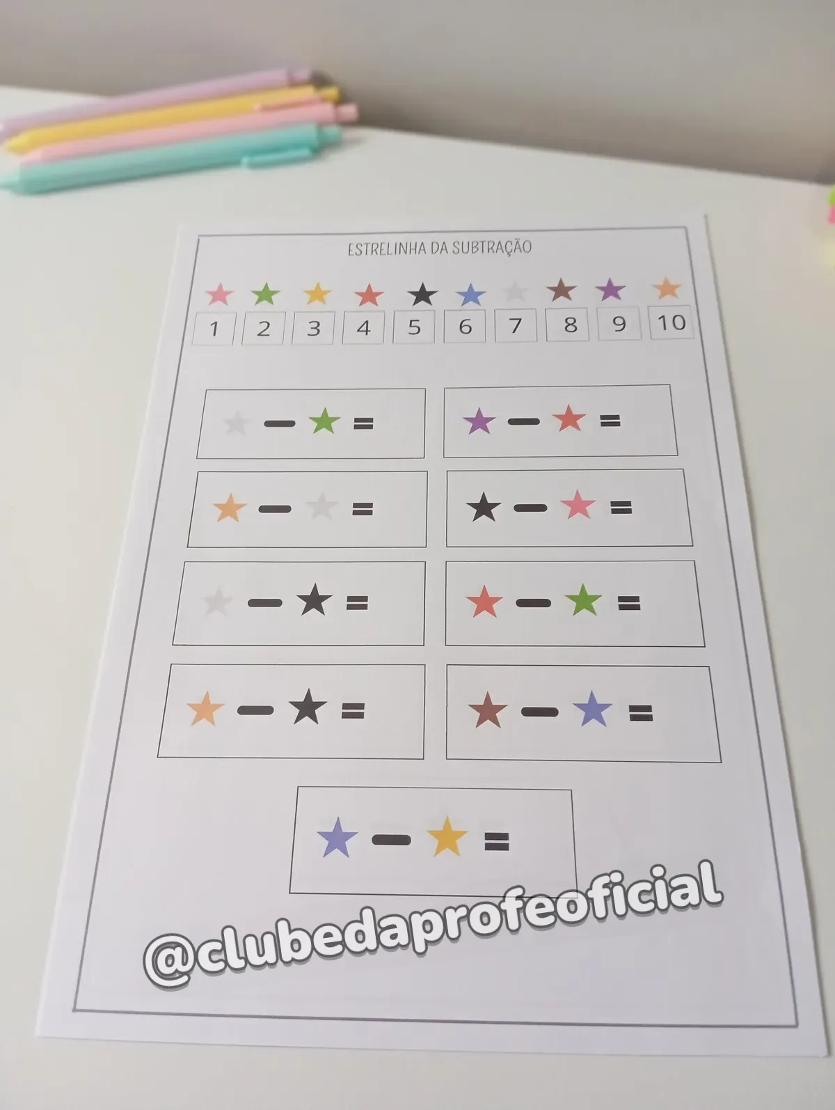Estrelinha da Subtração - foto 1 de 4