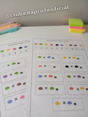 Atividade Nuvenzinha da Multiplicação - foto 2 de 9