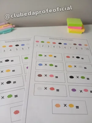 Atividade Nuvenzinha da Multiplicação