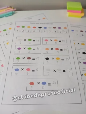 Atividade Nuvenzinha da Multiplicação - foto 7 de 9