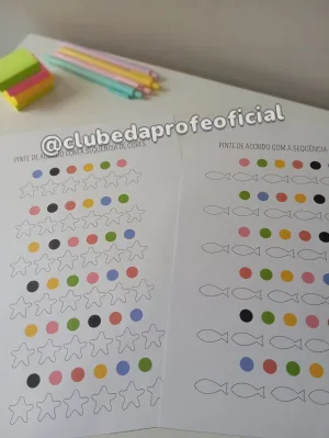 Pinte de Acordo com a Sequência de Cores
