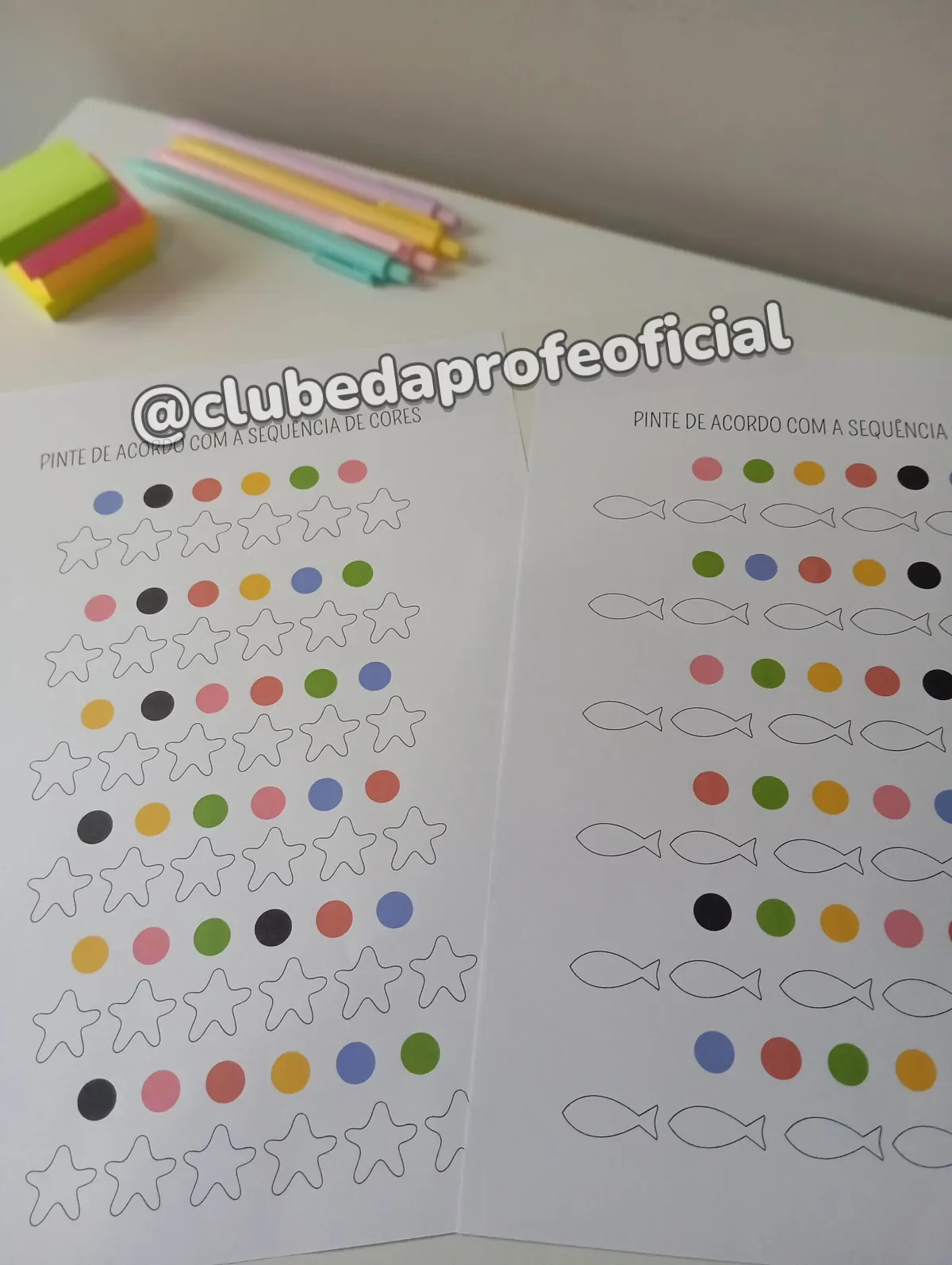 Pinte de Acordo com a Sequência de Cores - foto 1 de 8
