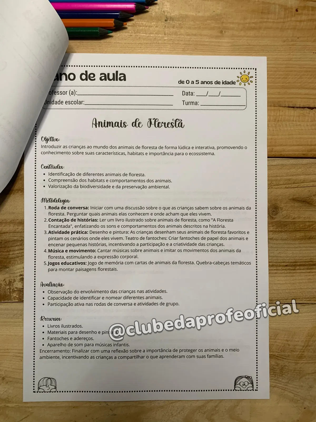 Plano de Aula para Educação Infantil - foto 1 de 5