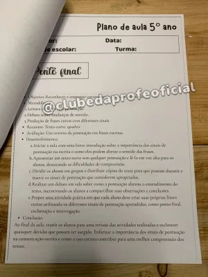 Planos de Aula para o 5º Ano do Ensino Fundamental - foto 4 de 5