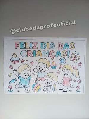 Painel Dia das Crianças para Colorir - foto 9 de 9