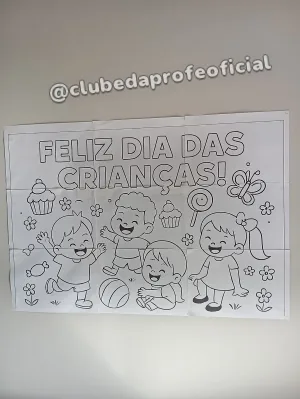 Painel Dia das Crianças para Colorir - foto 3 de 9