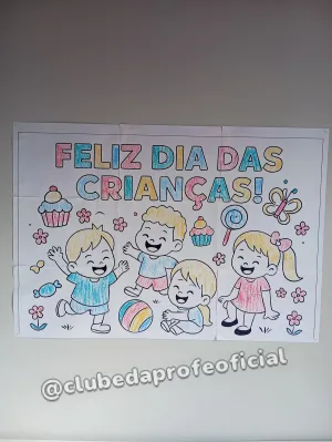 Painel Dia das Crianças para Colorir - foto 8 de 9
