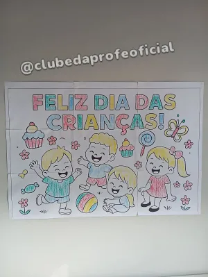 Painel Dia das Crianças para Colorir - foto 7 de 9