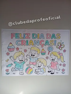 Painel Dia das Crianças para Colorir - foto 6 de 9