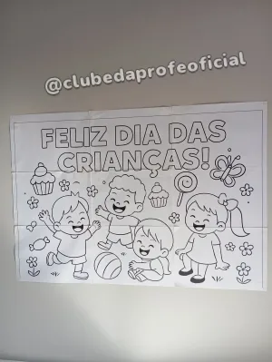 Painel Dia das Crianças para Colorir - foto 4 de 9