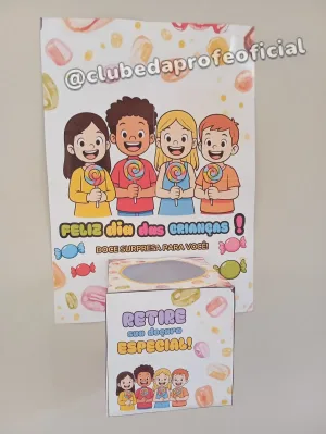 Painel com Caixa de Mensagem Dia das Crianças - foto 5 de 9