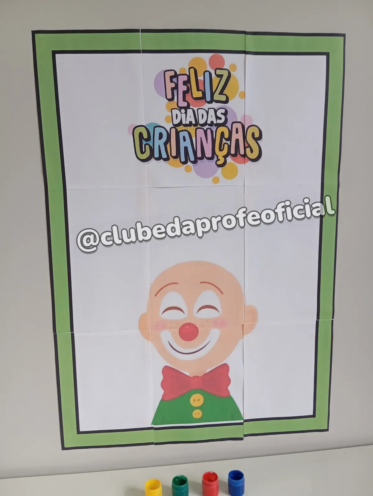 Painel Interativo Palhacinho do Dia das Crianças - foto 1 de 6